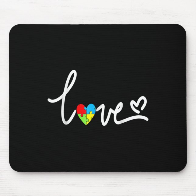 Tapis De Souris Pour Hommes Femmes Sensibilisation sur l'autisme T (Devant)