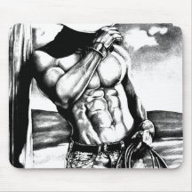 Pour hommes l'art masculin musclé cowboy bodybuild