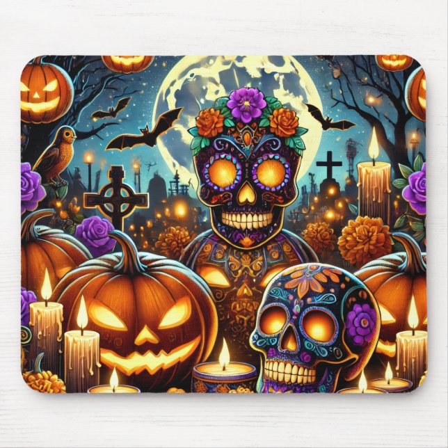 Tapis de souris pour la journée d'Halloween (Devant)