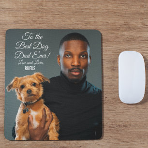 Tapis De Souris Pour le meilleur papa de chien jamais photo person