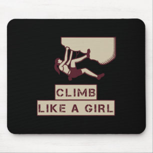 Tapis De Souris Pour les femmes d'escalade - Grimper comme une fil