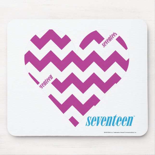 Tapis De Souris Pourpre 2 de zigzag (Devant)