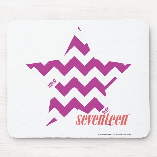 Tapis De Souris Pourpre 4 de zigzag (Devant)