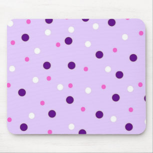 Tapis De Souris Pourpre avec le pois rose