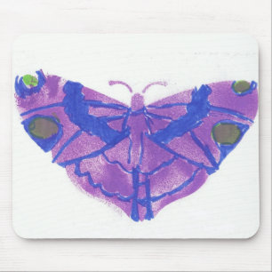 tapis de souris pourpre de papillon