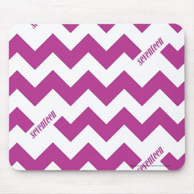 Tapis De Souris Pourpre de zigzag (Devant)