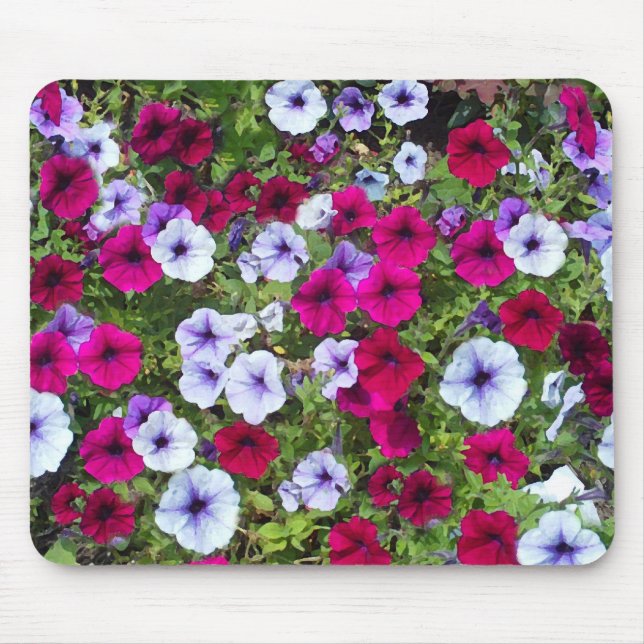 Tapis De Souris Pourpre et fleurs de lavande : (Devant)