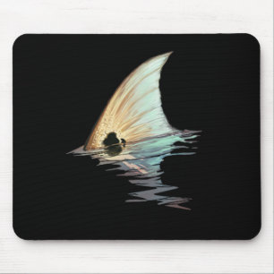 Tapis De Souris Poursuite du poisson rouge Queue de poisson rouge