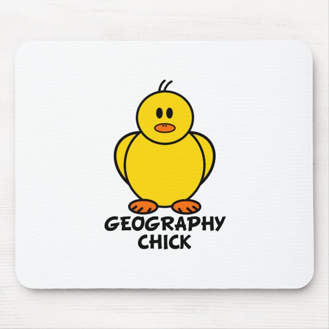 Tapis De Souris Poussin de géographie (Devant)