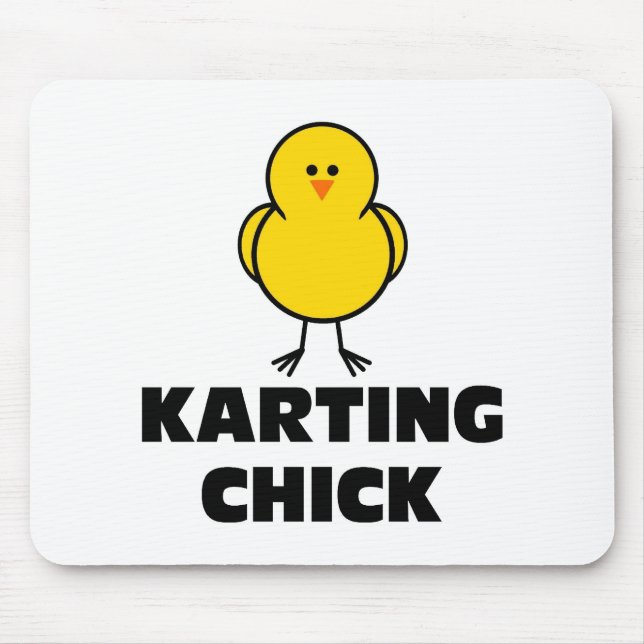 Tapis De Souris Poussin de Karting (Devant)