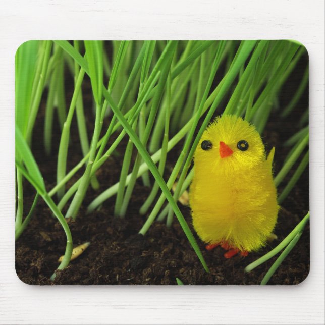 Tapis De Souris poussin d'herbe (Devant)