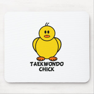 Tapis De Souris Poussin du Taekwondo
