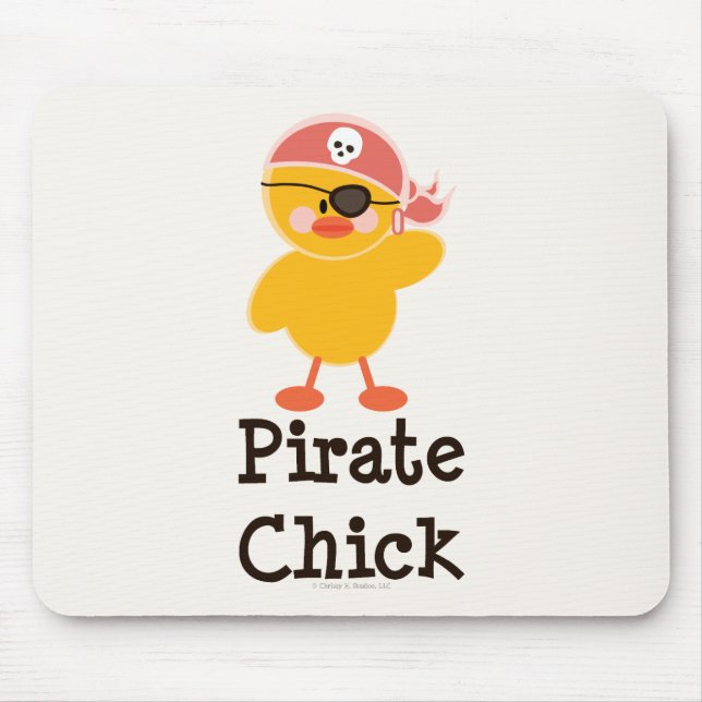 Tapis De Souris Poussin Mousepad de pirate (Devant)
