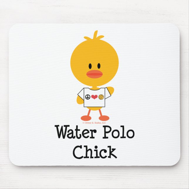 Tapis De Souris Poussin Mousepad de polo d'eau (Devant)