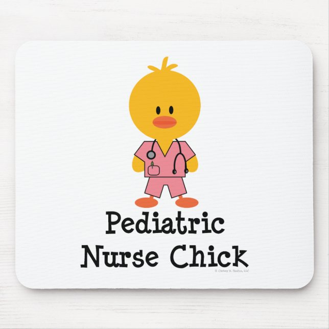Tapis De Souris Poussin pédiatrique Mousepad d'infirmière (Devant)