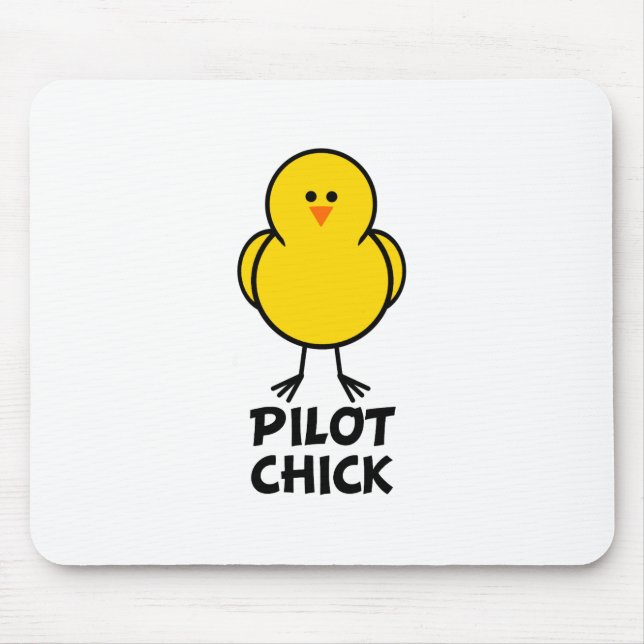 Tapis De Souris Poussin pilote (Devant)