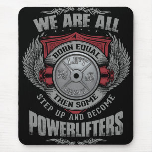 Tapis De Souris Powerlifting - STEP UP Barbell Plate - Gym