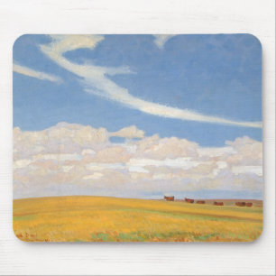Tapis De Souris Prairie après l'orage par Maynard Dixon, Art ancie