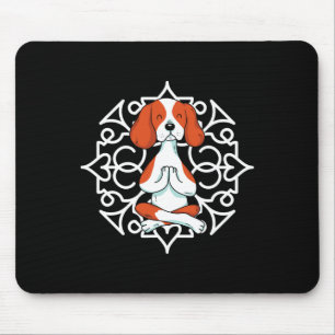 Tapis De Souris Praticien de yoga de chien de compagnie Beagle Paw