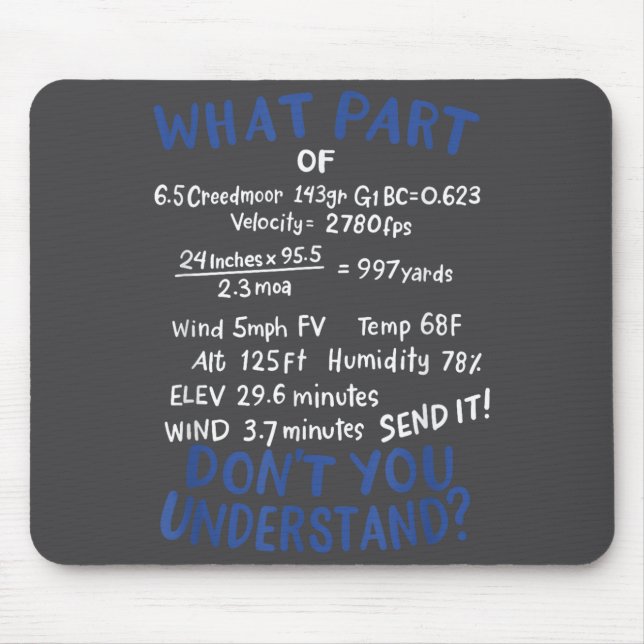 Tapis De Souris Precision Shooting Funny Gun Shooting Srts Gun Lov (Devant)