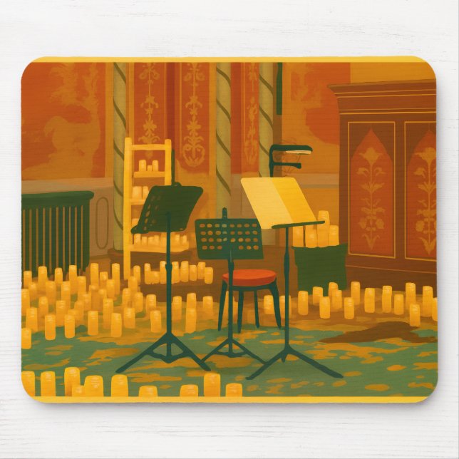 Tapis De Souris Prelude aux chandelles - Salle de musique, Pavillo (Devant)
