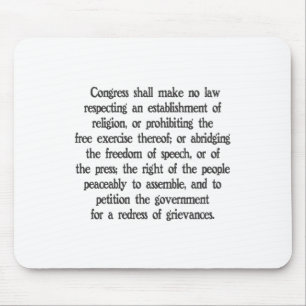 Tapis De Souris Premier amendement