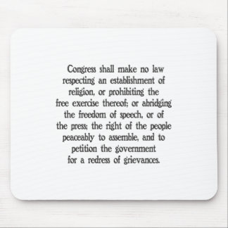 Tapis De Souris Premier amendement