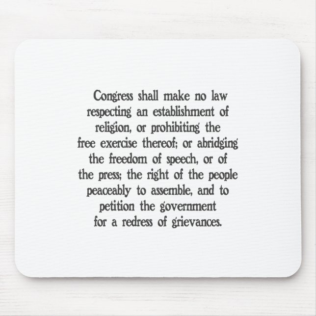 Tapis De Souris Premier amendement (Devant)