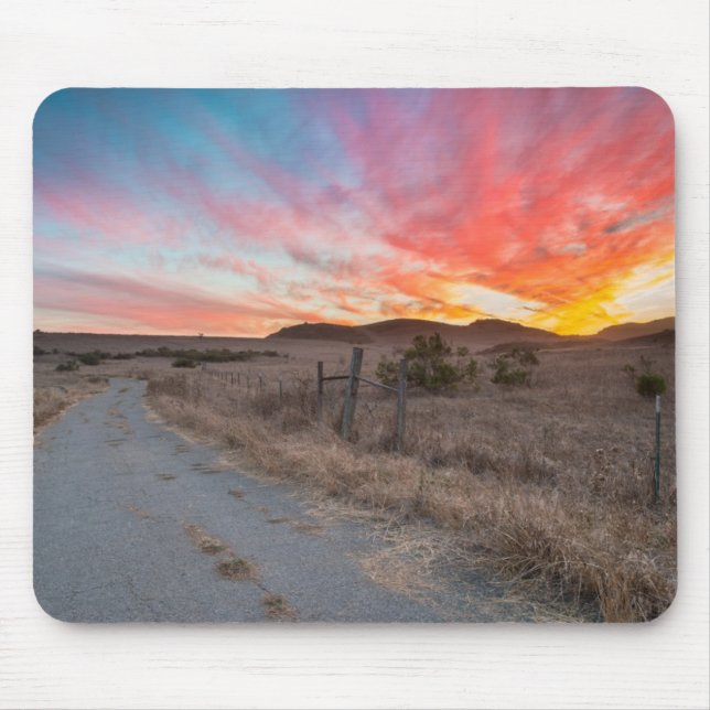 Tapis De Souris Premier coucher du soleil du jour (Devant)