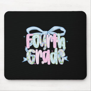 Tapis De Souris Premier jour de quatrième année bouquet floral pou