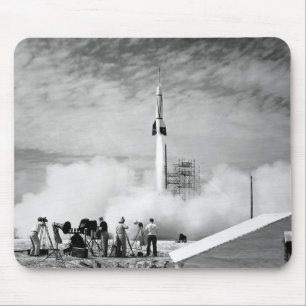 Tapis De Souris Premier lancement de Rocket, Cap Canaveral,