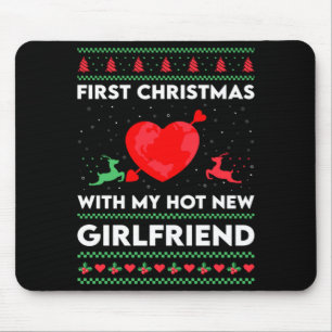 Tapis De Souris Premier Noël avec ma nouvelle petite amie Hommes N