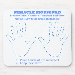 Tapis De Souris Premier PC d'internaute novice drôle ou ordinateu
