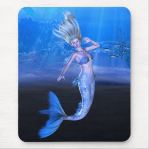 Tapis De Souris Prenez ma main et suivez votre art de sirène de