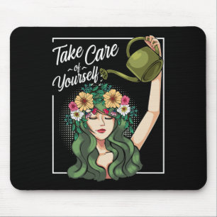Tapis De Souris Prenez soin de vous-même amour corps Ment positif