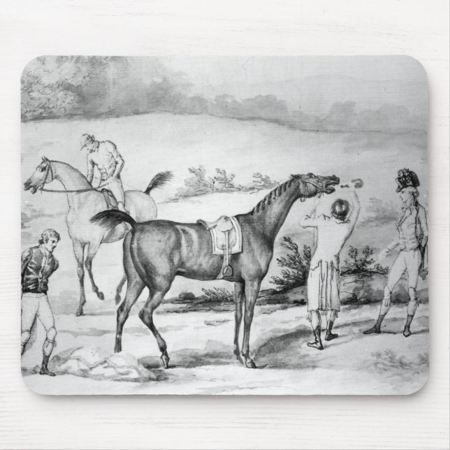 Tapis De Souris Préparation à une course (Devant)