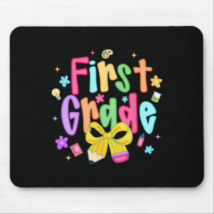 Tapis De Souris Préparation rentrée scolaire 1re année Coquette nœ