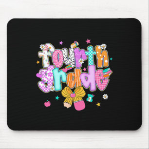 Tapis De Souris Préparation rentrée scolaire 4e année Coquette nœu