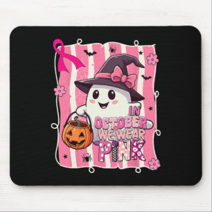 Tapis De Souris Preppy En Octobre Nous Portons Le Ghost Cancer Du