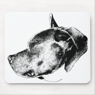 Tapis De Souris présence audacieuse pitbull