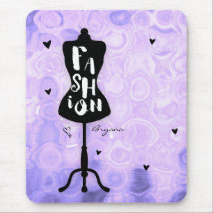 Tapis De Souris Présentoir Mannequin Vintage Rétro Violet FASHION