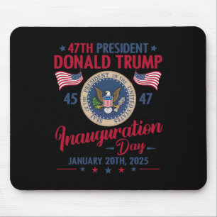 Tapis De Souris Président 45 47 Donald Trump 20 janvier 2025 Inaug