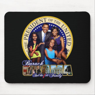 TAPIS DE SOURIS PRÉSIDENT BARACK OBAMA ET FAMILLE