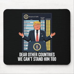 Tapis De Souris Président Donald Trump 2025 Tarif Nous Ne Supporto