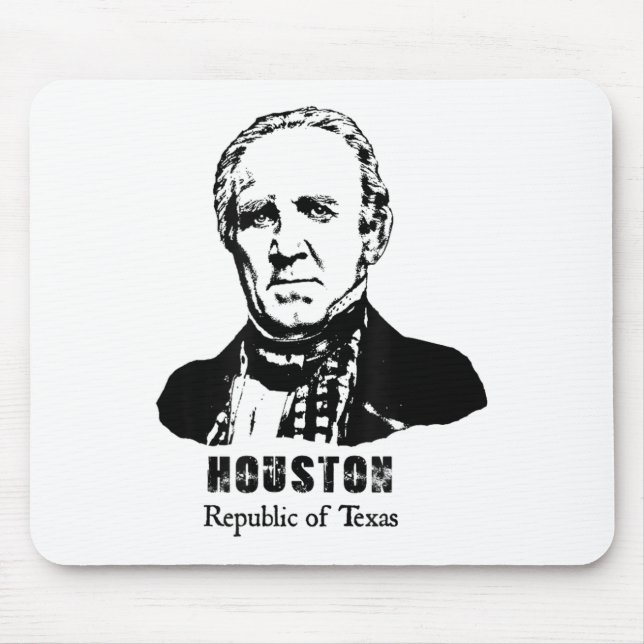 Tapis De Souris Président général Sam Houston République Texas Rev (Devant)