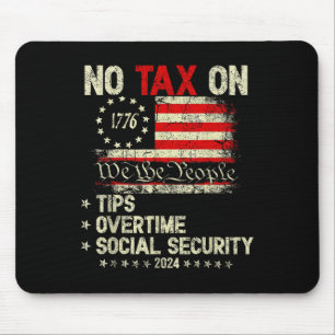 Tapis De Souris Président Trump 2024 Pas D'Impôt Sur Les Pourboire