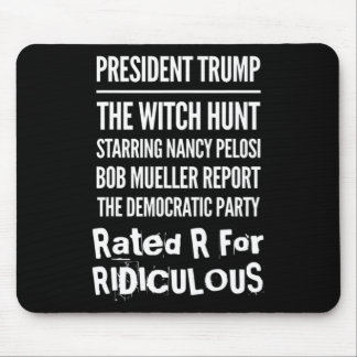 Tapis De Souris President Trump The Witch Hunt Nancy Pelosi Bob Mu
