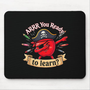 Tapis De Souris Prêt pirate drôle enseignant de rentrée scolaire A