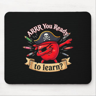 Tapis De Souris Prêt pirate drôle enseignant de rentrée scolaire A