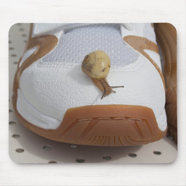 Tapis De Souris Prêt Pour La Course Des Escargots (Devant)